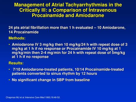 PPT - Intravenous Amiodarone for Supraventricular Tachycardias PowerPoint Presentation - ID:1277664