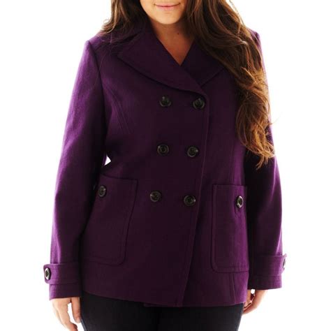 jcpenney - St. John's Bay® Classic Pea Coat - Plus - jcpenney | Classic pea coat, Clothes, Peacoat