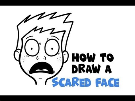 How to Draw a Scared Terrified Afraid Panicked Cartoon Face Easy Step by Step - YouTube