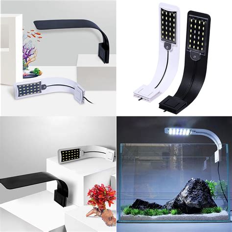 10W Super Slim LED Aquarium Light Plants Grow Lighting quatic Plant Lighting Waterproof Clip on ...