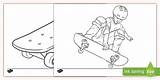 Skateboard Colouring Sheets Teacher Made  Twinkl sketch template
