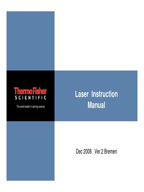 Laser Instruction Laser Instruction Manual: Dec 2008 Ver.2 Bremen | PDF | Calibration | Optics