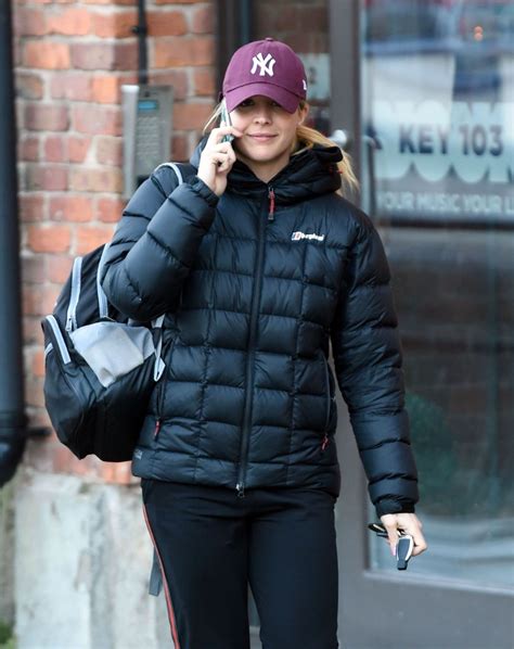 Gemma Atkinson in Workout Gear Leaving Key 103 Radio Station in Manchester