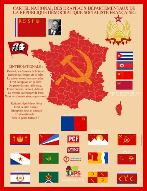 My map of the communist flags of every french region : vexillology ...