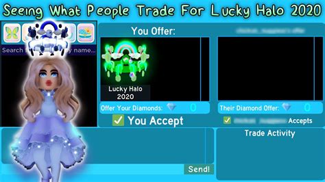 Seeing What People Trade For Lucky Halo 2020 (Royale High Trading) - YouTube