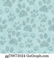 Stock Illustration - Dog or cat paw print paw prints frame. Clipart gg55767502 - GoGraph