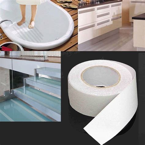 50mm x 10m PVC White Waterproof Tape Anti-Slip Adhesive Tape Sale - Banggood.com