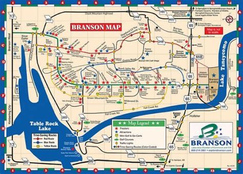 Map of Branson, MO | local exploration. | Branson missouri, Branson mo, Branson missouri vacation