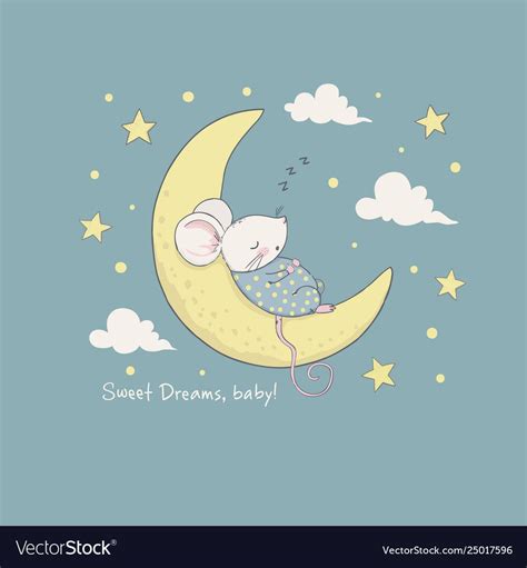 Sweet dreams. Cartoon vector illustration for kids. Use for print ...