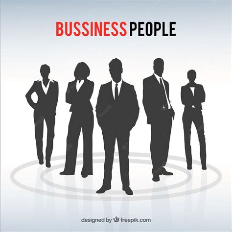 Free Vector | Business people silhouettes pack