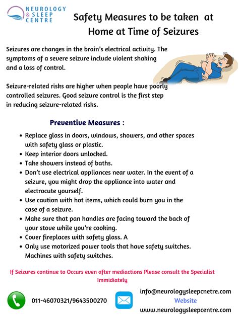 Safety Measures to be taken at time of Seizures – Neurology & Sleep Centre