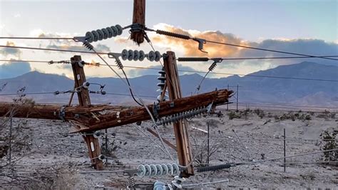 Two CVUSD schools to remain closed Thursday after winds knock down 76 power poles - KESQ