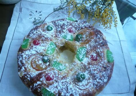 Roscón de reyes relleno de crema Receta de milandebrera - Cookpad