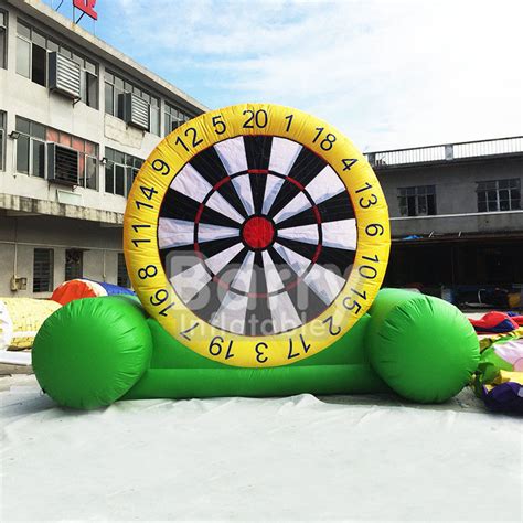 Indoor Playground Inflatable Dart Board , Inflatable Garden Toys For ...