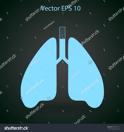 Lungs Vector Illustration Stock Vector (Royalty Free) 387301921 ...