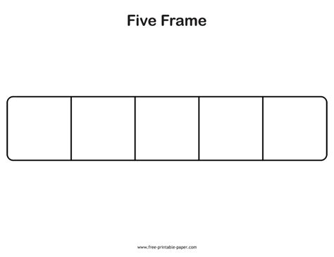 5 Frames Printable