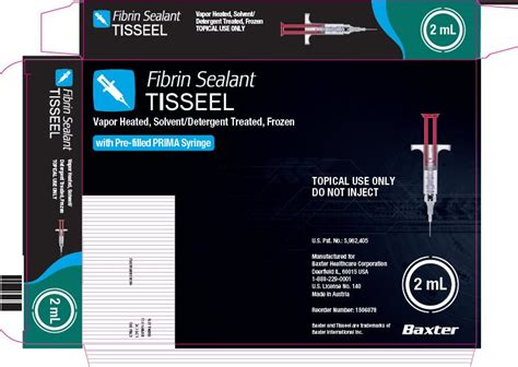 Tisseel Fibrin Sealant: Package Insert - Drugs.com