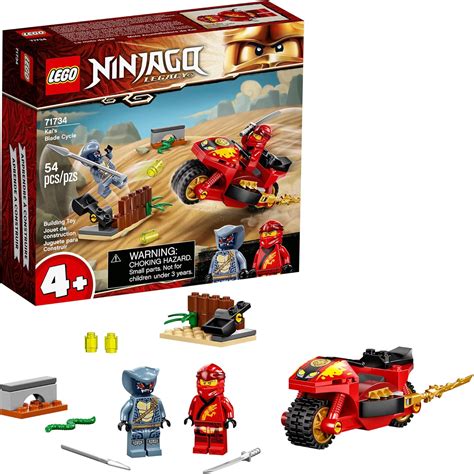 LEGO NINJAGO Kai's Blade Cycle 71734 - Ninja Motorcycle Building Kit ...