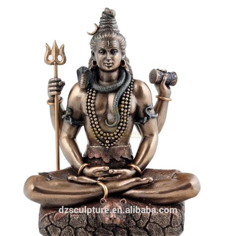 Buddhism temple decoration bronze lord shiva shakti statue