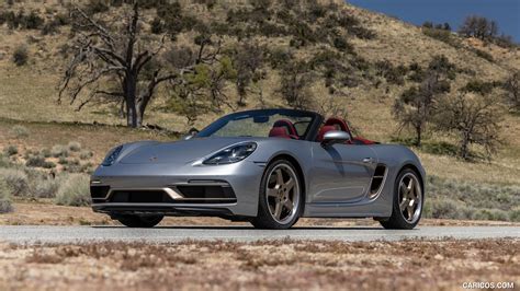 Porsche 718 Boxster GTS 4.0 25 Years | 2021MY (Color: GT Silver) | Front Three-Quarter