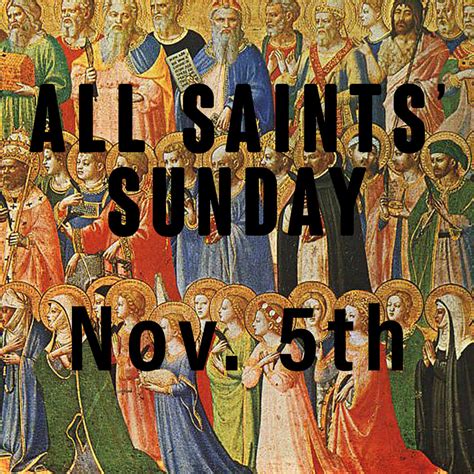 All Saints' Sunday | St. Vincent's