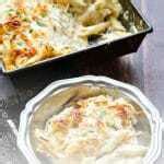Chicken Alfredo Pasta Bake • The Wicked Noodle