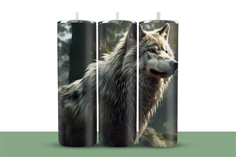 Wolf Tumbler Wrap Graphic by Saniya · Creative Fabrica