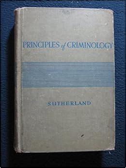 Principles of criminology: Edwin Hardin Sutherland: Amazon.com: Books