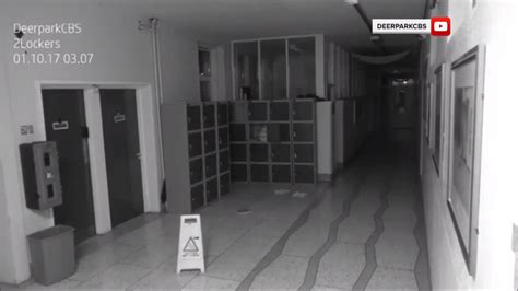 School security camera captures ghostly footage