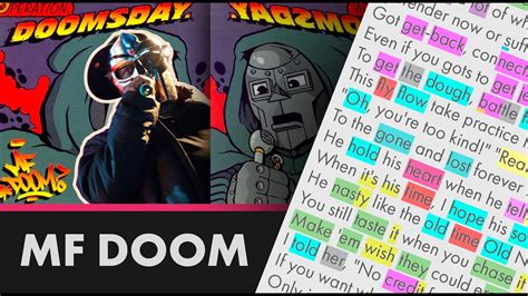 MF DOOM - Rhymes Like Dimes - All verses, Lyrics, Rhymes Highlighted (010) - YouTube