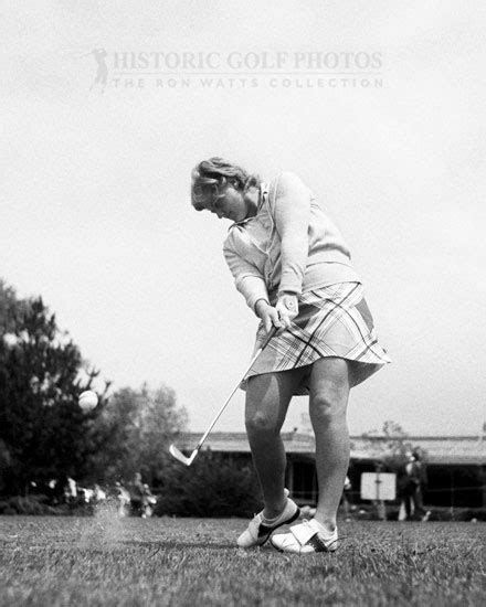 JoAnne Carner 2-iron swing shot 1971 - Historic Golf Photos