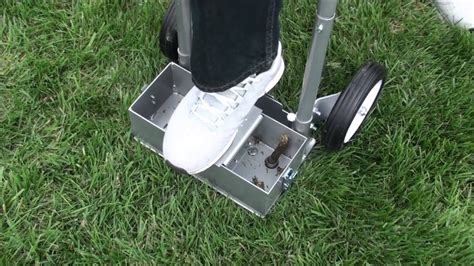 Step N Tilt Lawn Core Aerator with Container - YouTube