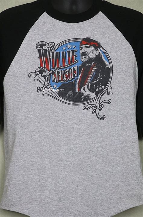 Willie Nelson T-shirt Vintage Country Baseball Ringer Shirt - Etsy | Willie nelson t shirts ...