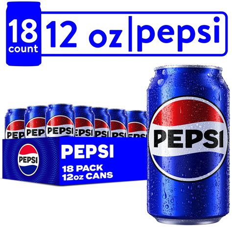 Pepsi Cola Soda Pop, 12 fl oz Cans, 18 Pack - Walmart.com