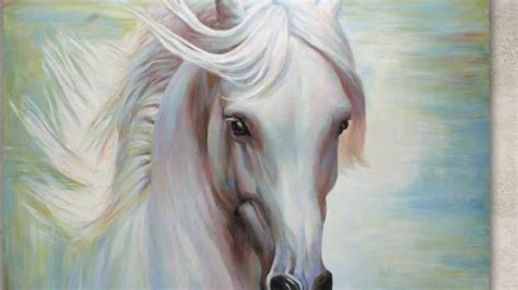 White horse painting wallpaper | 1280x720 | #14566