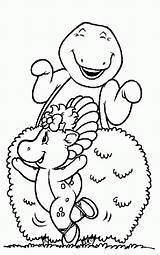 Free Printable Barney Coloring Pages For Kids sketch template