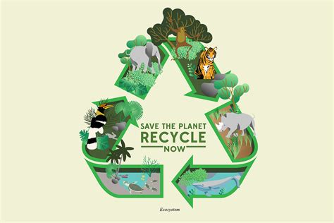 Save the planet, recycle now! | Custom-Designed Graphics ~ Creative Market