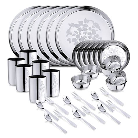 Stainless Steel Dinner Set at Rs 2000/set | Stainless Steel Dinner Set ...