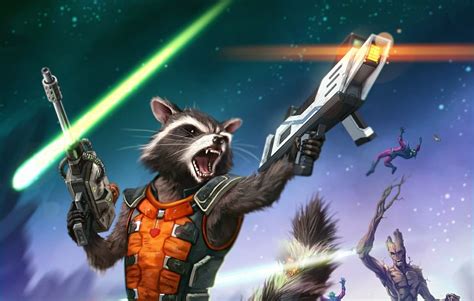 Rocket Raccoon and Groot Fan Art