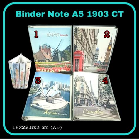 Jual MAP BINDER / BINDER NOTE FANCY MOTIF CT VINTAGE 20 RING UKURAN A5 di Seller Royale ...