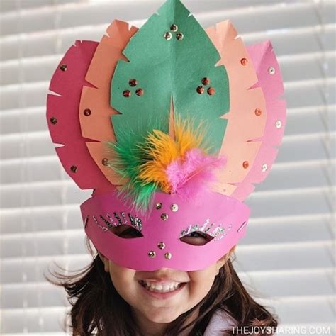 DIY Paper Mask Craft for Kids | Diy party mask, Paper mask diy, Masks crafts