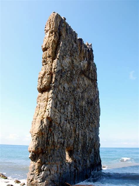 Rock Sail on the Black Sea Coast Stock Image - Image of landscape ...