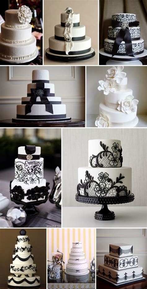 16 best Black and white wedding cakes images on Pinterest | Cake wedding, White wedding cakes ...