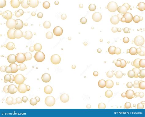 Champagne Bubbles Vector Background Illustration. Stock Vector ...