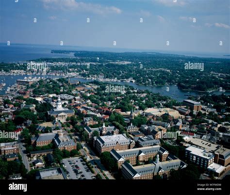 Aerial view of Annapolis, Maryland Stock Photo - Alamy