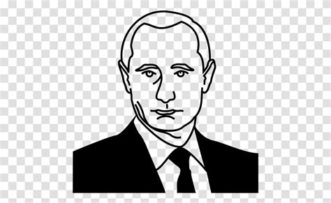 Vladimir Putin Rubber Stamp Putin Face Black And White, Gray, World Of Warcraft Transparent Png ...