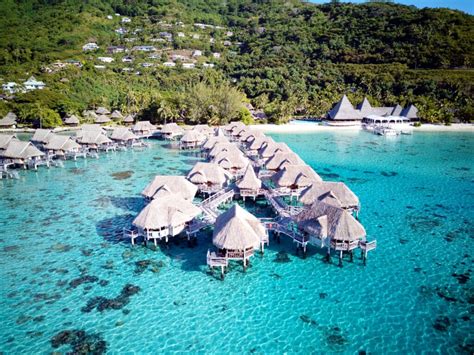 34 Drone Photos of Overwater Bungalows In Tahiti