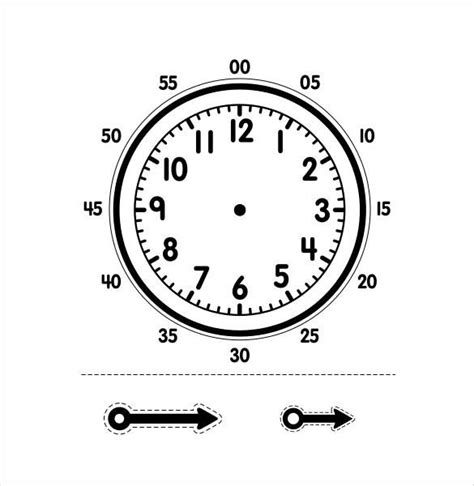 Clock Printable Pdf – Thekidsworksheet