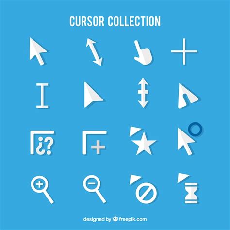 Free Vector | White cursor pack