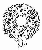 Christmas Wreath Coloring Pages  Home sketch template